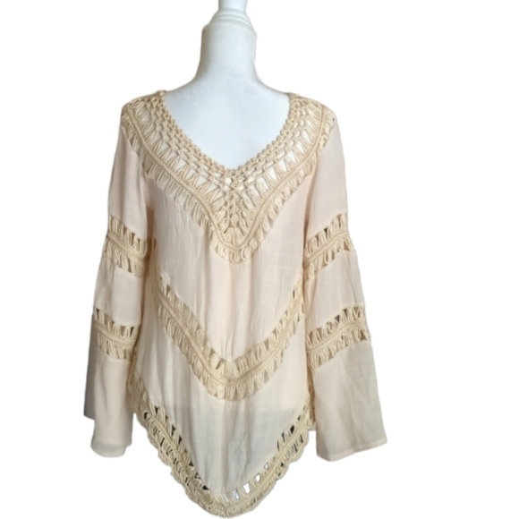 Umgee boho crochet top size M - Picture 10 of 13